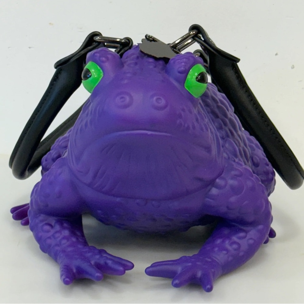 NEW Purple Official Windy Willow Frog Toad Purse Handbag Clutch - Picture 3 of 14